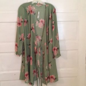 Loft Floral wrap top